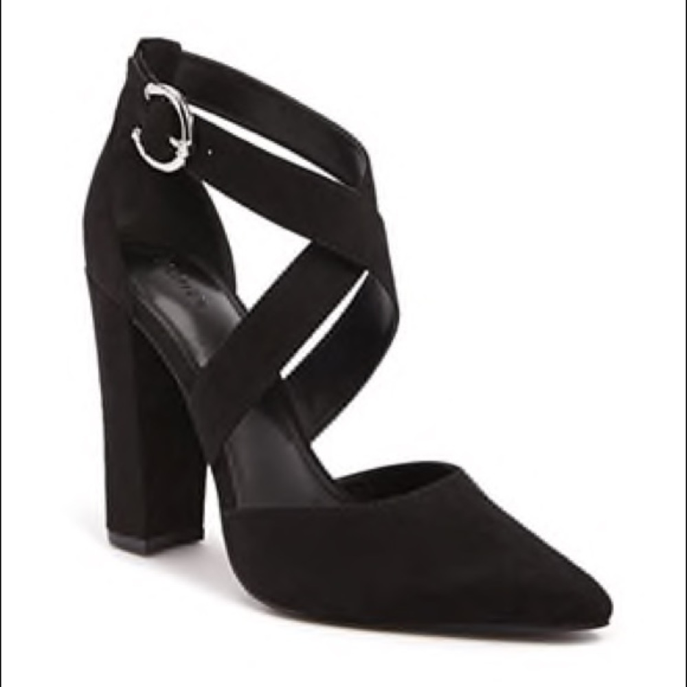 NWOT strappy thick heels | size: 7